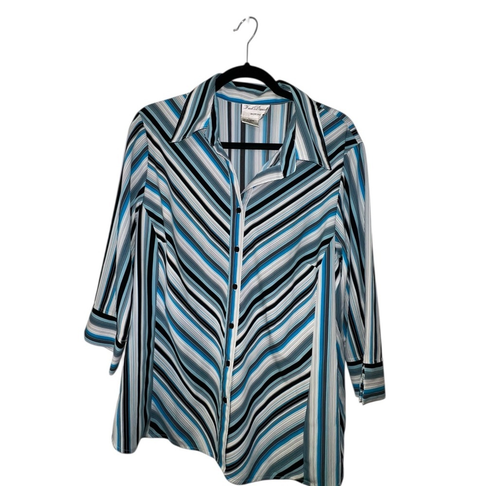 Fred David Multicolor Striped Blouse